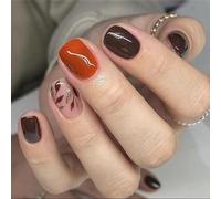 Élégant Paillettes Sur Le Thème Des Feuilles Nails Nails En Plastique Flexibles Autocollants Avec Toute La Journée Pour Les Amateurs De Mode