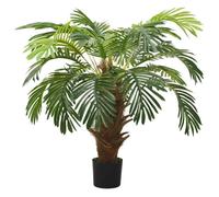 Elegant Palmier Cycas artificiel avec pot 90 cm Vert""Bonne vie""74171 - Vert 6,7 Kg