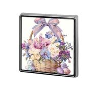 Élégant panier de Pâques avec fleurs, grand nœud, unisexe, broches et épingles, carré, léger, bijoux pour vêtements, châle, chapeau