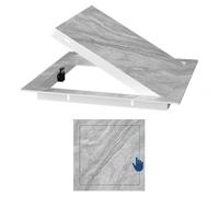 Élégant panneau d'accès dissimulé aspect bois avec fermeture à clic - Idéal pour la ventilation du toit Disponible en tailles 15 x 15 cm, 20 x 20 cm / 8in, 25 x 25 cm et 30 x 30 cm (25 x 25 cm)