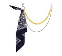 Élégant pantalon chaîne jeans chaîne populaire streetwear fluorescent hiphop écharpe taille cool street wear taille décors musique festival accessoires, taille unique, Comme décrit, Comme décrit.