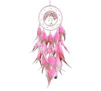 Élégant pendentif attrape-rêves à plumes avec perles phosphorescentes pour chambre ou salon Décoration murale