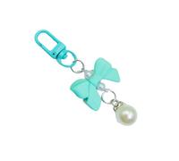 Élégant pendentif en forme de nœud pour téléphone portable avec perles de couleur bonbon - Accessoire pour téléphone portable - Accessoire tendance en acrylique pour femme et fille, taille unique