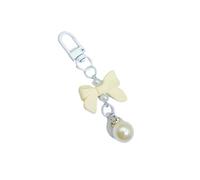 Élégant pendentif en forme de nœud pour téléphone portable avec perles de couleur bonbon - Accessoire pour téléphone portable - Accessoire tendance en acrylique pour femme et fille, taille unique