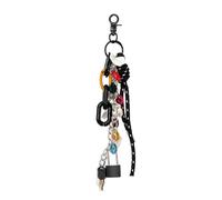 Élégant pendentif multi-usages en nylon avec chaîne de verrouillage - Accessoire de mode pour sacs à main et clés - Design unisexe