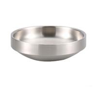 Élégant petit bol en acier inoxydable 304 anti-brûlure, idéal pour servir la cuisine coréenne (11,5 cm)
