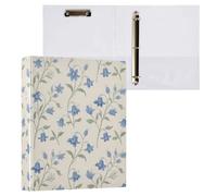 Élégant petit carnet de notes de 3,8 cm à 3 anneaux avec porte-bloc 2 paquets de fournitures de bureau 200 feuilles Bleu