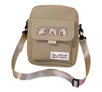 Élégant petit sac à main à bandoulière avec motif animal de dessin animé, sacoche adaptée pour les femmes et les amoureux des animaux, pochette élégante pour téléphone Capybara, kaki, One Size