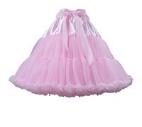 Elegant Pink Rockabilly Tutu Petticoat Short Jupon for Lolita Dress, Bridal Boutique Skirt
