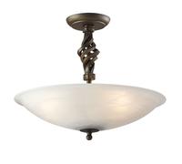 Élégant Plafonnier ANOUK Antique Or Ø40cm Hall Salon Rustique Design Lampe