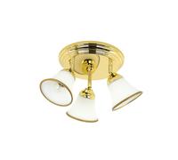 Élégant Plafonnier Grando en Or E14 3-flammig Art Nouveau Spot Couloir