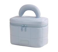 Élégant planificateur de beauté avec revêtement immunitaire à plusieurs compartiments et compartiments multiples pour le travail, les voyages, trousse de maquillage utile, Bleu, Beauté de masse