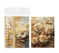 Elegant Planner Decoration - Tearable Floral Decoupage Paper for Scrapbook | Decorative Stationery for Scrapbook Collage Handbook | Decoupage Sheets Art Crafts | Scrapbooks Paper Pad