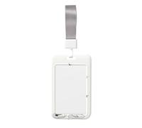 Élégant porte-badge coulissant en plastique rigide pour carte de travail, porte-étiquette pour infirmières, bureau