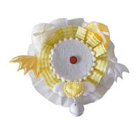 Élégant porte-badge en dentelle et tissu fait à la main pour femme