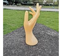 Élégant porte-bijoux en plastique avec main de mannequin féminin comme modèle décoratif pour la présentation de bracelets dans la bijouterie ou (kaki, taille unique)