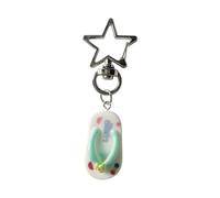 Élégant Porte-clés De Mode Keychain Charme Accessoires Clés Accessoires Texture En Alliage En Plastique Charme Super Pour Les Collectionneurs Mode Mignon Pendentif