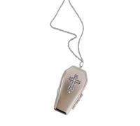 Élégant porte-clés en forme de cercueil de style gothique foncé - Bijoux de cou - Cadeau pour ceux qui aiment la mode distinctive
