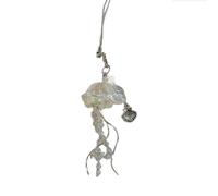 Élégant porte-clés en perles avec pendentif méduse pour téléphone, ornement fait à la main, porte-clés élégant pour sac à dos, accessoire adapté pour les femmes qui aiment les accessoires