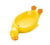Élégant porte-savon en forme de canard en céramique pour salle de bain, cuisine, boîte auto-drainante, récipient résistant à l'eau, accessoire de salle de bain élégant