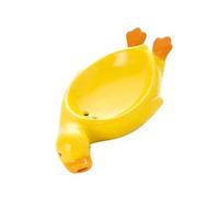 Élégant porte-savon en forme de canard en céramique pour salle de bain, cuisine, boîte auto-drainante, récipient résistant à l'eau, accessoire de salle de bain élégant
