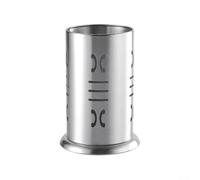 Élégant porte-ustensiles multifonction en acier inoxydable pour fourchettes, cuillères et spatules améliore la décoration de la cuisine (argenté D)