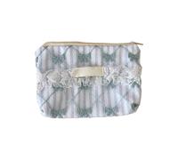 Élégant portefeuille en dentelle florale - Petit sac de rangement en polyester - Sac de rangement portable élégant pour pièces de monnaie et accessoires, D, Taille unique