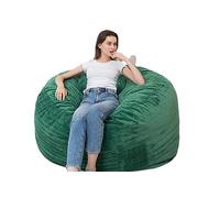Élégant pouf en velours vert, grand repose-pieds de salon, canapé décoratif non rempli pour adultes, mobilier d'intérieur chic, 112 x 68 cm