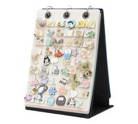 Élégant présentoir à broches en feutre avec rotation à 360 degrés - Accessoire portable pour collectionneurs et vendeurs