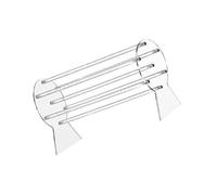 Élégant présentoir transparent pour bandeau, base stable, support pour organiser une exposition sûre et attrayante, taille unique, Comme décrit
