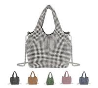 Elegant Rhinestone Clutch Purse for Women,Sparkly Evening Bag with Chain for Wedding,Prom,Party,Gala (silver)