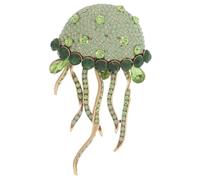 Elegant Rhinestone Jellyfish Brooch Statement Pin for Women's Fashion Ceremonies