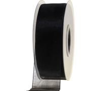 Elégant ruban de deuil en organza noir 40mm x 50m ruban décoratif