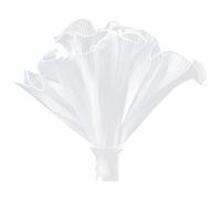 Élégant ruban en organza blanc avec bordure plissée à volants pour décoration de robe de mariée et projets d'artisanat, bordure à volants, tissu de tulle à coudre