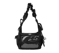 Élégant sac à bandoulière de grande capacité inspiré du ballet pour femme avec sac à bandoulière pratique en nylon et polyester, Noir , Taille unique
