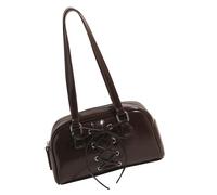 Élégant sac à bandoulière en cuir PU avec motif de ballet et nœuds noués Underamr Sacs à main pour un usage quotidien par des femmes tendance Accessoire féminin moderne, Couleur café., One Size