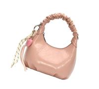 Élégant sac à bandoulière en cuir synthétique avec détails froncés Sac à bandoulière élégant pour amateur de mode esthétique, b, One Size