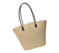 Élégant sac à bandoulière en paille qui complète plusieurs styles de sac à main spacieux, sacs décontractés sous les aisselles, convient pour les amateurs de plage, sac de courses urbain, C, One Size