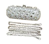Élégant sac à bandoulière en verre avec strass - Sac de soirée décontracté - Convient pour les réunions et réceptions élégantes - Pochette de luxe, style 2, One Size