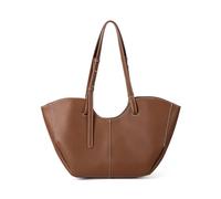 Élégant sac à bandoulière pour femme, grande capacité, sac à main sous les bras, adapté pour les trajets quotidiens ou les voyages courts, marron, One Size