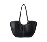 Élégant sac à bandoulière pour femme, grande capacité, sac à main sous les bras, adapté pour les trajets quotidiens ou les voyages courts, Noir , One Size