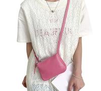 Élégant sac à bandoulière pour femme, sac à main à bandoulière accrocheur, petit sac à main carré en cuir synthétique pour un usage quotidien, sac à bandoulière simple, b, One Size