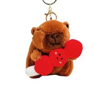 Élégant sac à clés en peluche animal pendentif prix pendulaire explications pour ceux qui aiment les dessins animés et les designs calmes Porte-clés tendance pour sacs apprécier, 5style
