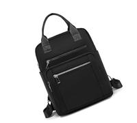 Élégant sac à dos de voyage Oxford résistant à l'eau avec plusieurs poches et bretelles réglables, Noir/blanc, Bohème