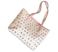 Élégant sac à main en cuir PU avec nœud sous les aisselles, sac à main à la mode, esthétique, sac à main avec intérieur spacieux pour les femmes étudiantes, Version Love, One Size