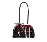Élégant sac à main style japonais sous les bras avec nœuds en ruban, sac à bandoulière en similicuir avec poignée sur le dessus, sac à main pour femme tendance, 03Style, One Size