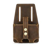 Élégant sac de rangement en cuir avec attache ceinture pour mètre ruban en acier de 5 m pour garder vos outils propres et accessibles