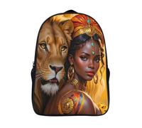 élégant sac d'école loisirs cool reine sacs à dos imprimés en 3d lion d'afrique 12 ans et plus filles garçon cartable laptop 2 compartiment-16,pour l'école les voyages les affaires