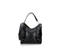 Elégant sac en cuir noir pour femme avec bandoulière amovible