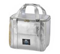 Elégant sac isotherme argenté Be Cool City 29x18x21 cm - sac de courses qui refoidit et possède une apparence chic avec une poignée ergonomique